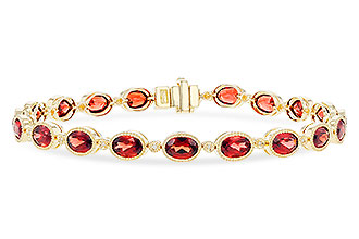A319-93419: BRACELET 9.22 TW GARNET 9.26 TGW