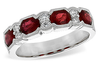 B236-29791: LDS WED RG 1.66 RUBY 1.84 TGW (5x4MM RUBY)