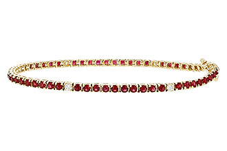 C320-83446: BRACELET 3.04 RUBY 3.29 TGW (7")