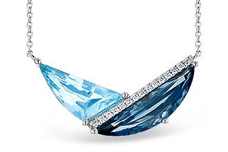 D319-03418: NECK 4.66 BLUE TOPAZ 4.75 TGW (18")