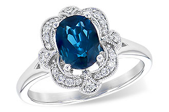 E319-07027: LDS RG 1.35 LONDON BLUE TOPAZ 1.50 TGW