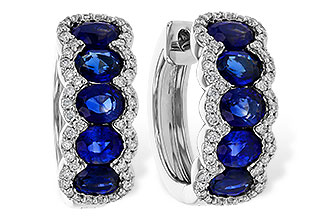 G320-89727: EARRINGS 2.32 TW SAPPHIRE 2.57 TGW