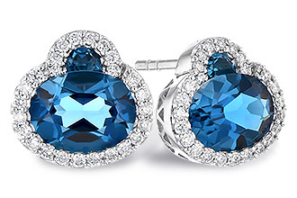 K319-07027: EARR 2.60 TW LONDON BLUE TOPAZ 2.81 TGW