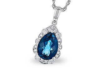 M319-07072: NECK 2.25 LONDON BLUE TOPAZ 2.40 TGW (10x7 PS)